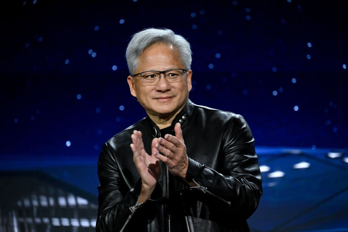 China AI Stocks Surge as Huang’s Visit Boosts Nvidia Supply Bets