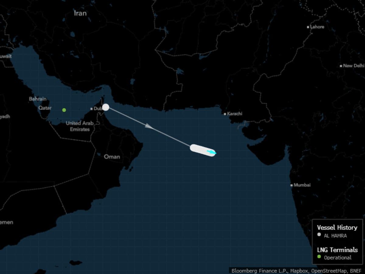 LNG Tanker Exits Hormuz for India for First Time Since War Began