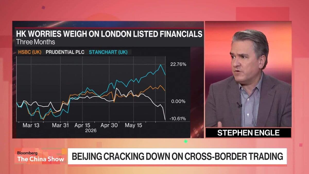 HSBC, AIA Slump After Report of HK Bank Account Curbs