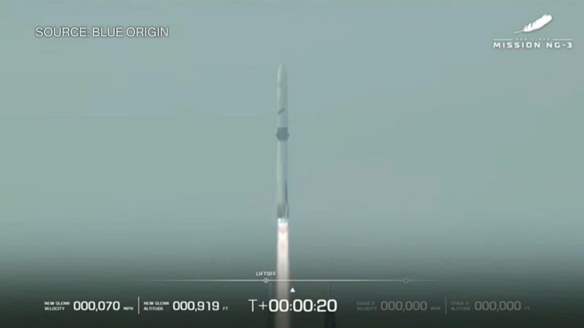 Blue Origin Launches With First Reused Booster