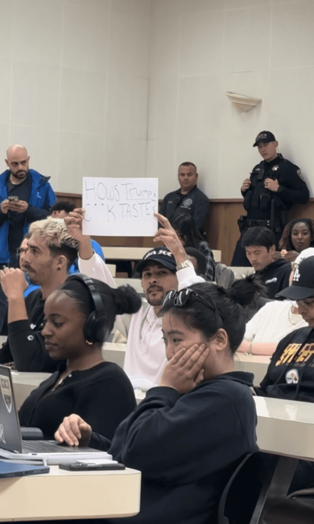UCLA Students Protest FedSoc Event With DHS General Counsel James Percival