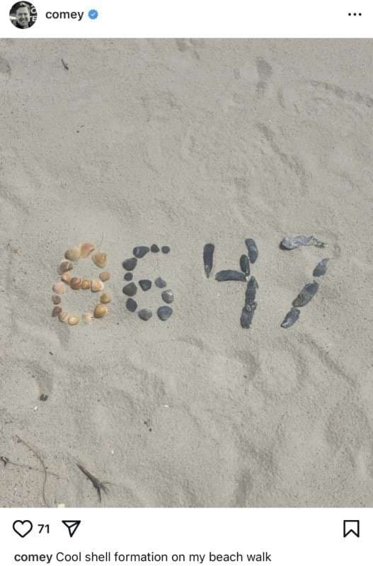 Analyzing Indictment of James Comey for "86 47" Post