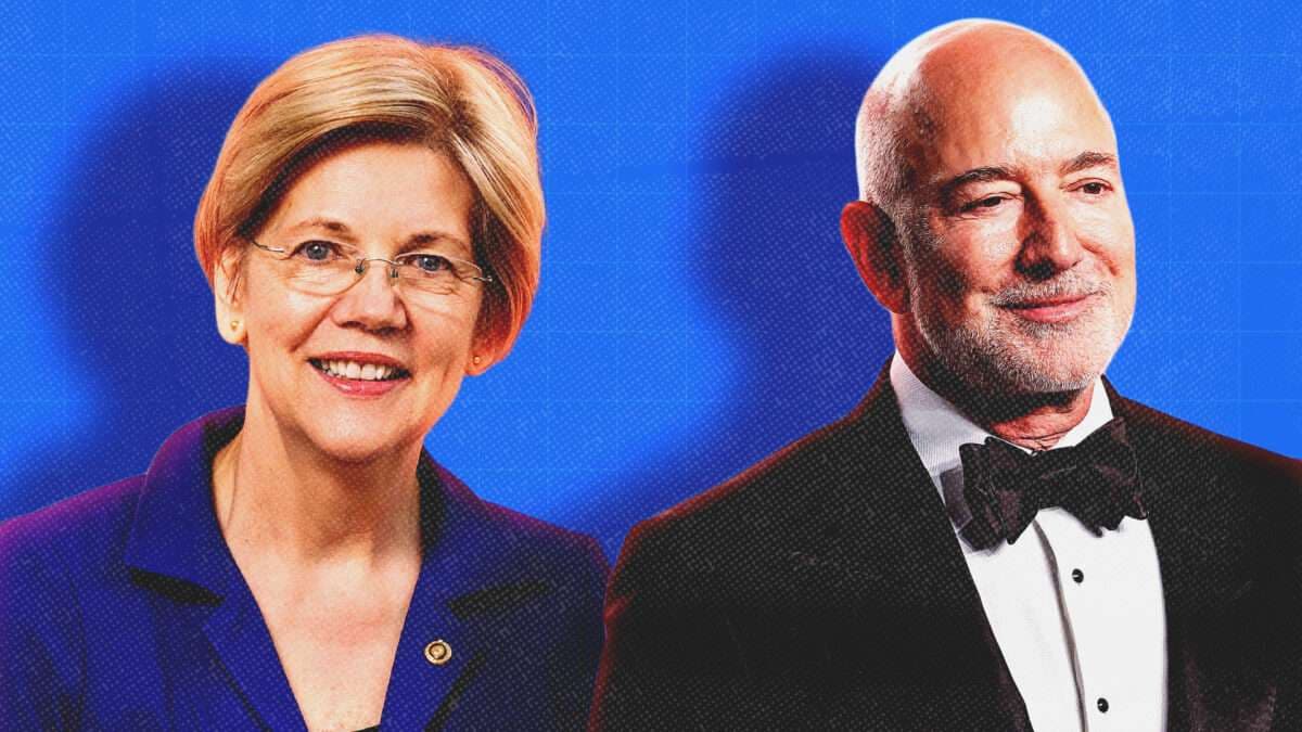 Elizabeth Warren Wrongly Implies Jeff Bezos Isn't Paying Enough Taxes