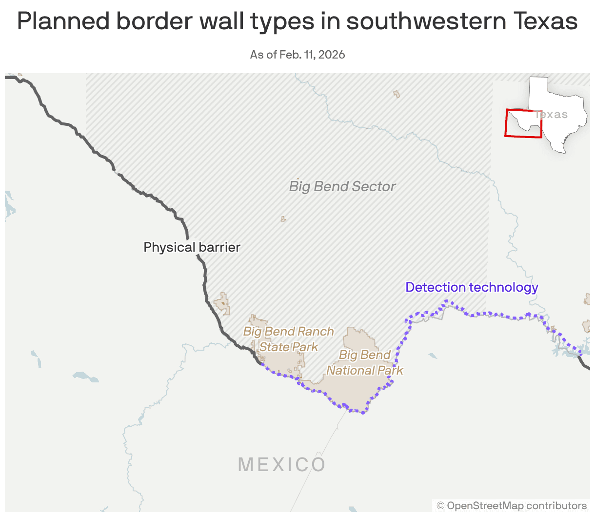 Texas revolt erases hundreds of miles of Trump border wall
