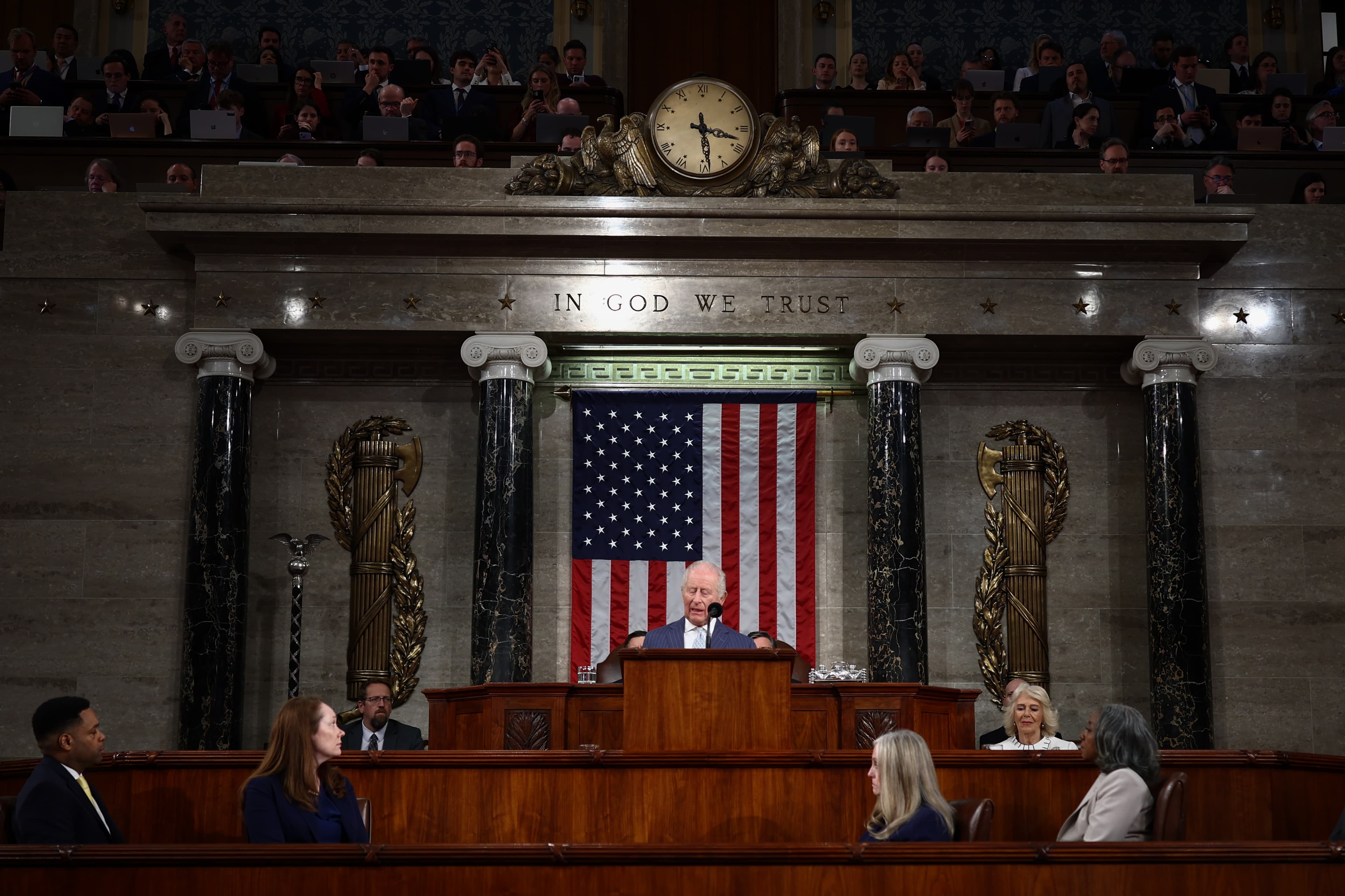 King Charles Addresses WHCA Dinner Shooting, Makes Case For Strong U.S.-British Alliance In Speech To Congress