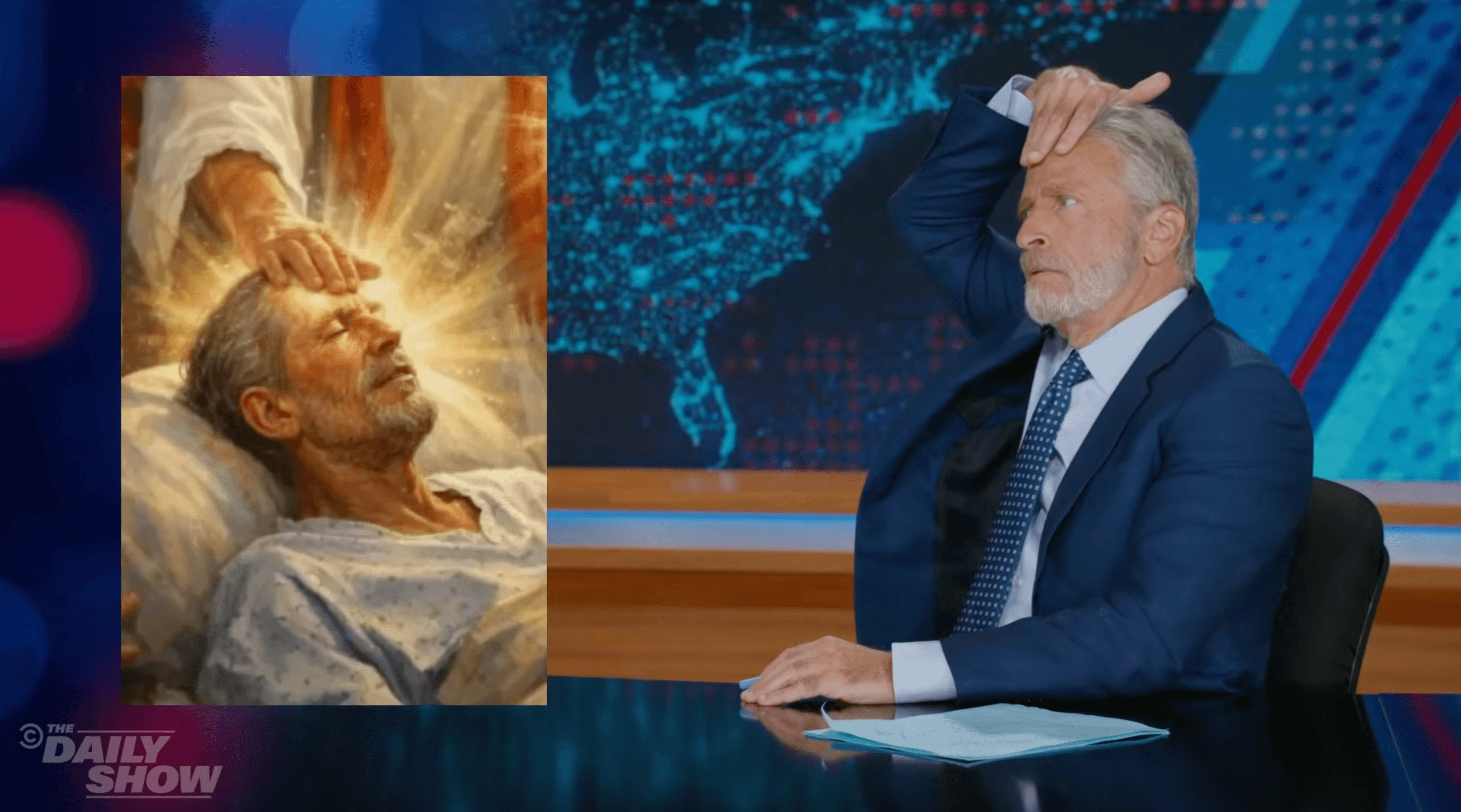 Jon Stewart Jokes Trump Should Reconcile With Vatican & Catholic Church Since “Both Historically Care Deeply About … Covering Up Sex Scandals”