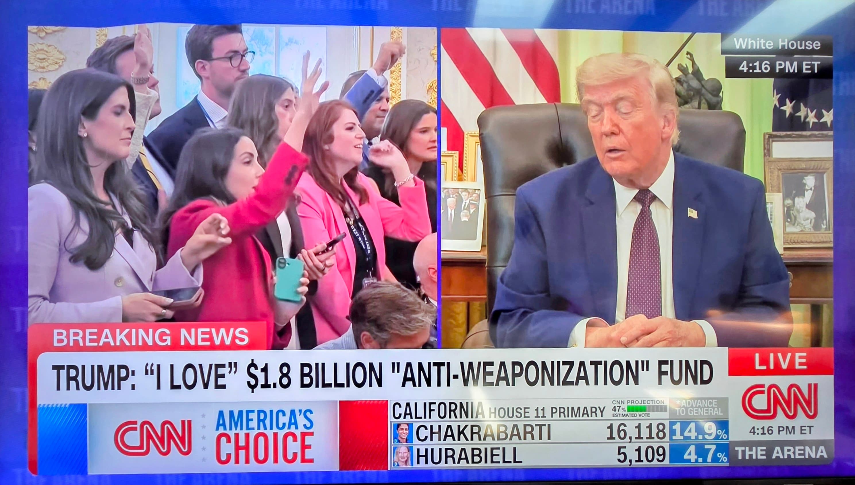 Donald Trump Again Lashes Out At CNN, Berates Kaitlan Collins For Not Smiling