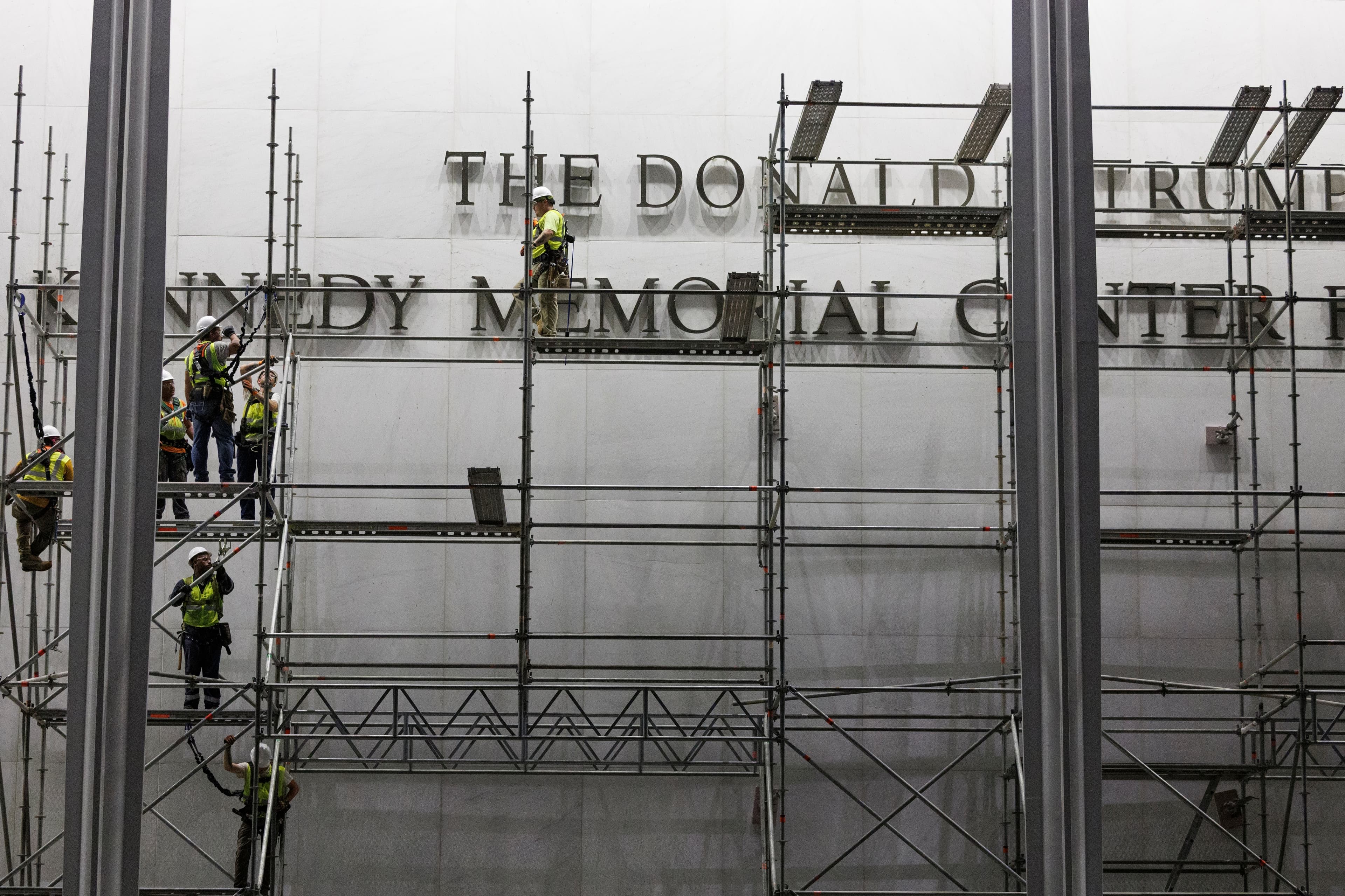As Deadline Passes, Kennedy Center Asks For More Time To Remove Trump’s Name From Facade