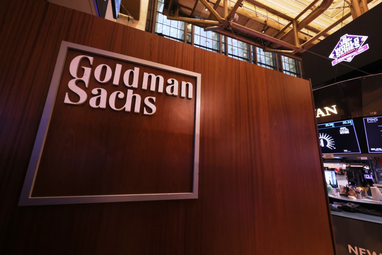 Goldman didn’t deliver the blowout earnings that was expected, and the stock is falling