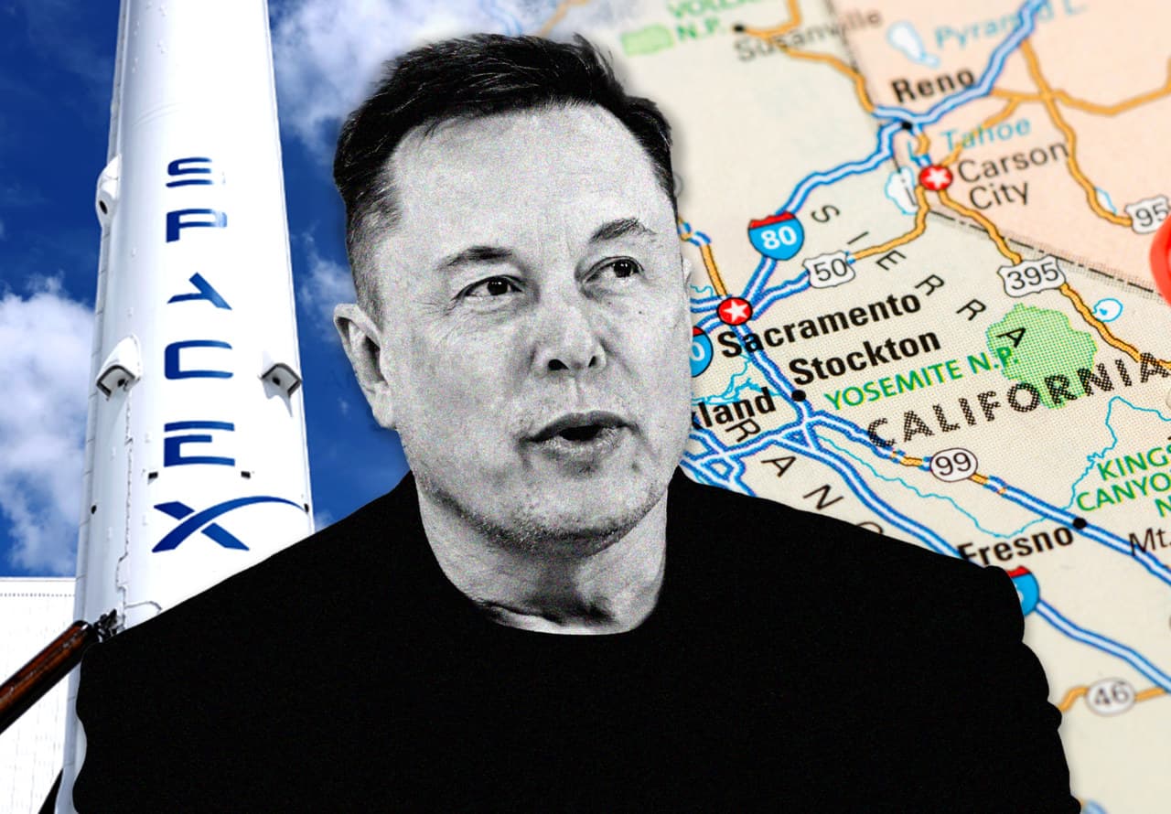 Elon Musk ditched California, but the state will get a much-needed win from SpaceX’s IPO