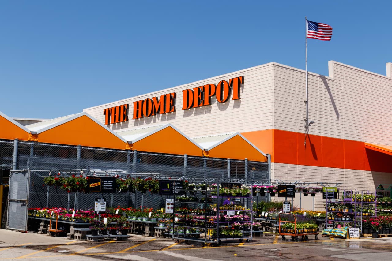 Home Depot’s stock rises as the full-year outlook was kept intact, a relief for worried investors