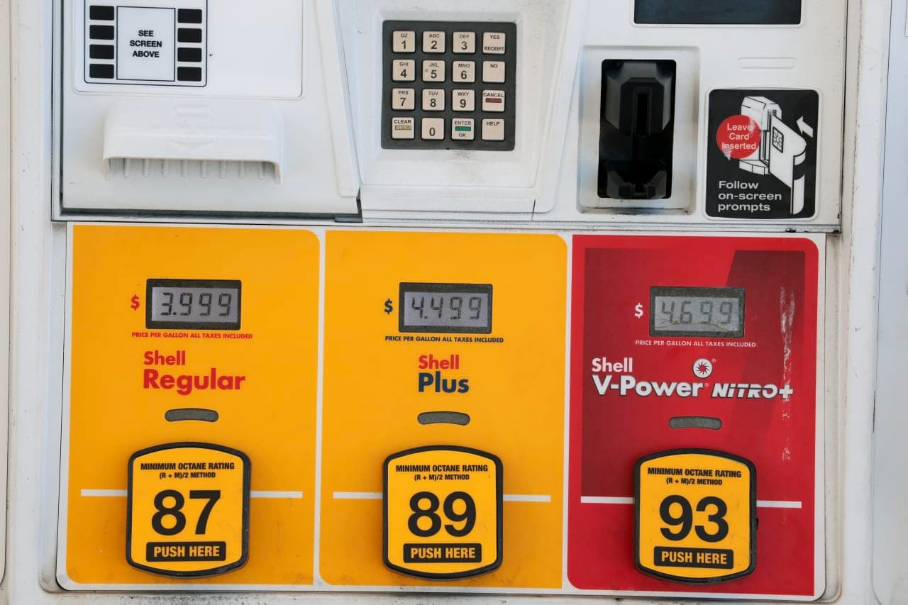 Gasoline prices just fell below $4 per gallon — by the smallest possible amount