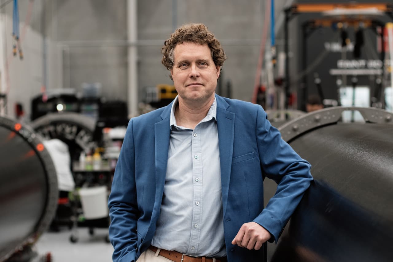 Rocket Lab CEO Peter Beck makes a statement as he takes a $799,999 pay cut