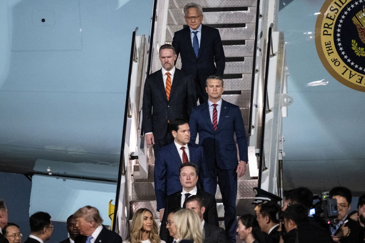 What CEOs from Tesla, Nvidia and over a dozen other companies hope to gain by joining Trump in China