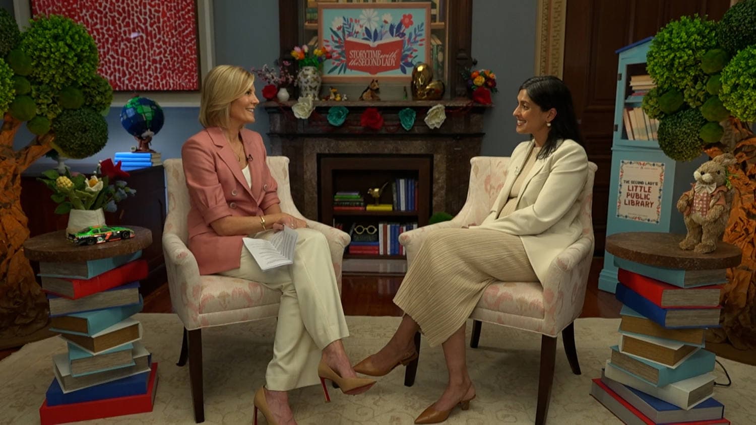 Full interview: Usha Vance on her new podcast, fourth child and advising the vice president