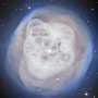 Gaze into the Crystal Ball Nebula and see the light emitted by a dying star 1,500 years ago
