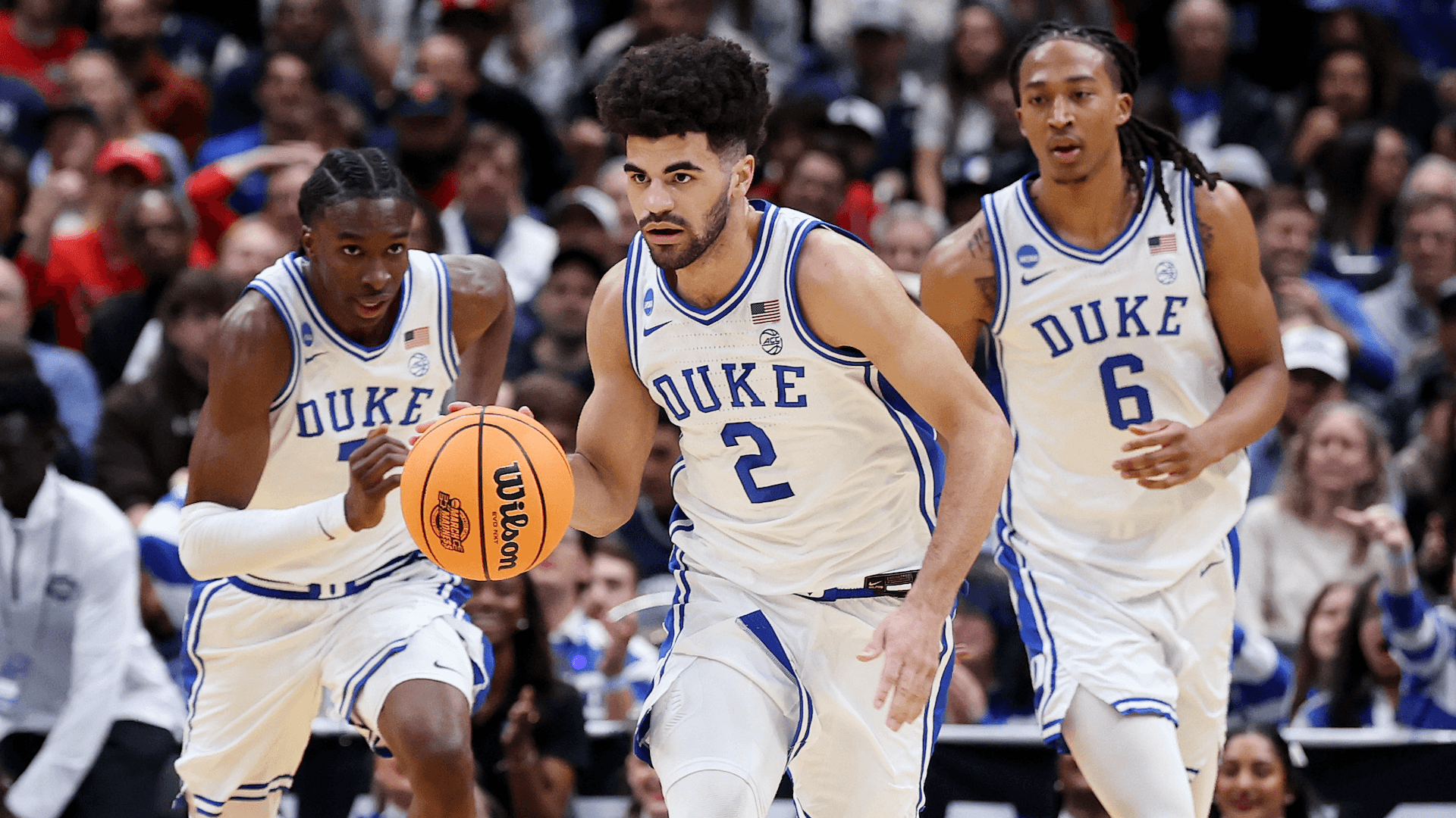 
                        Duke's Cayden Boozer addresses ill-fated turnover in crushing Elite 8 loss to UConn: 'I let our team down'
                    