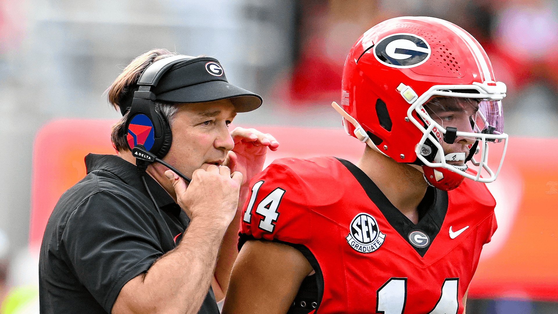 
                        Georgia coach Kirby Smart says Gunner Stockton is 'great' after offseason knee injury, lauds team's QB depth
                    