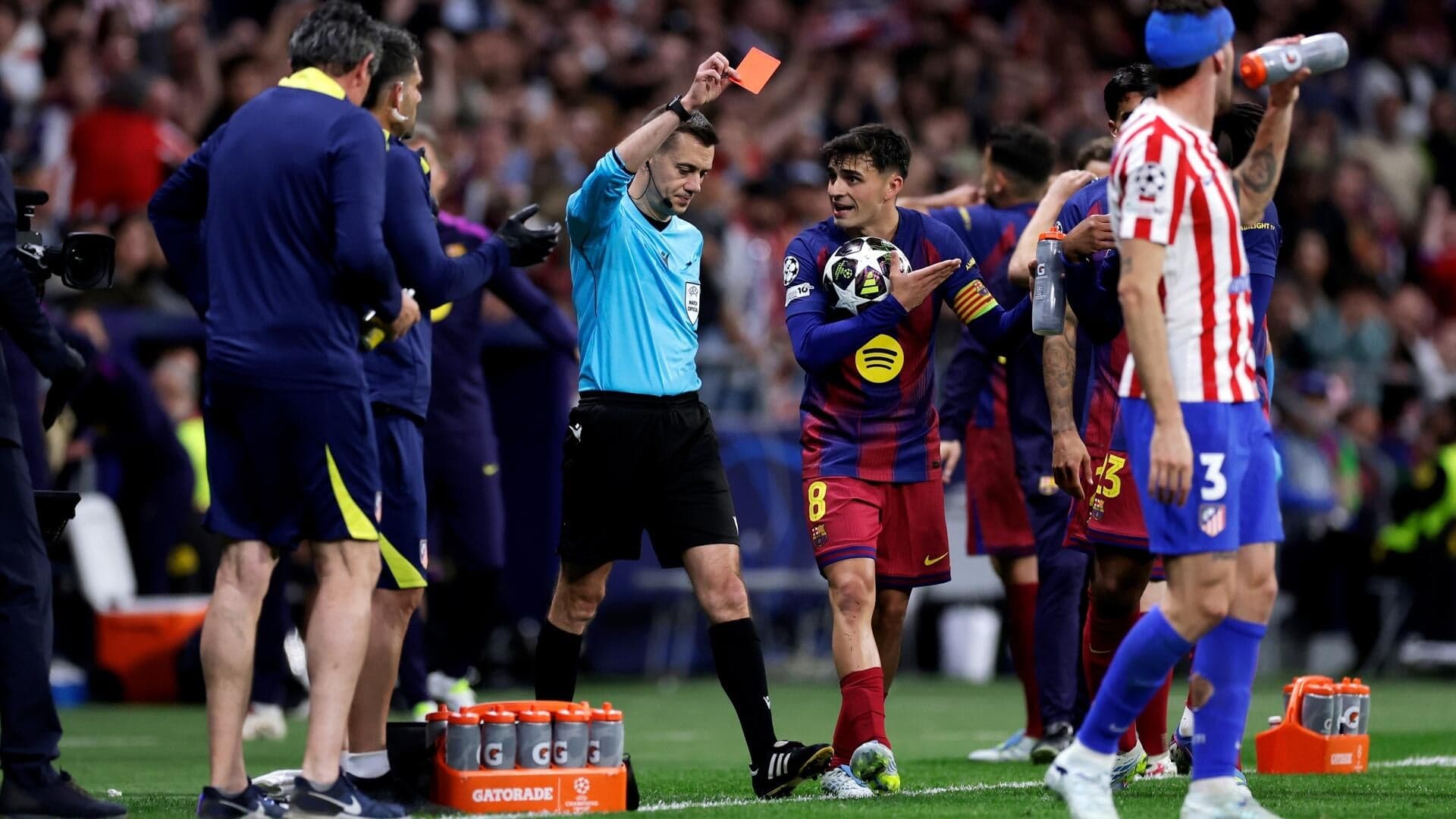 
                        Barcelona lodge complaint with UEFA about refereeing after Champions League elimination by Atletico Madrid
                    
