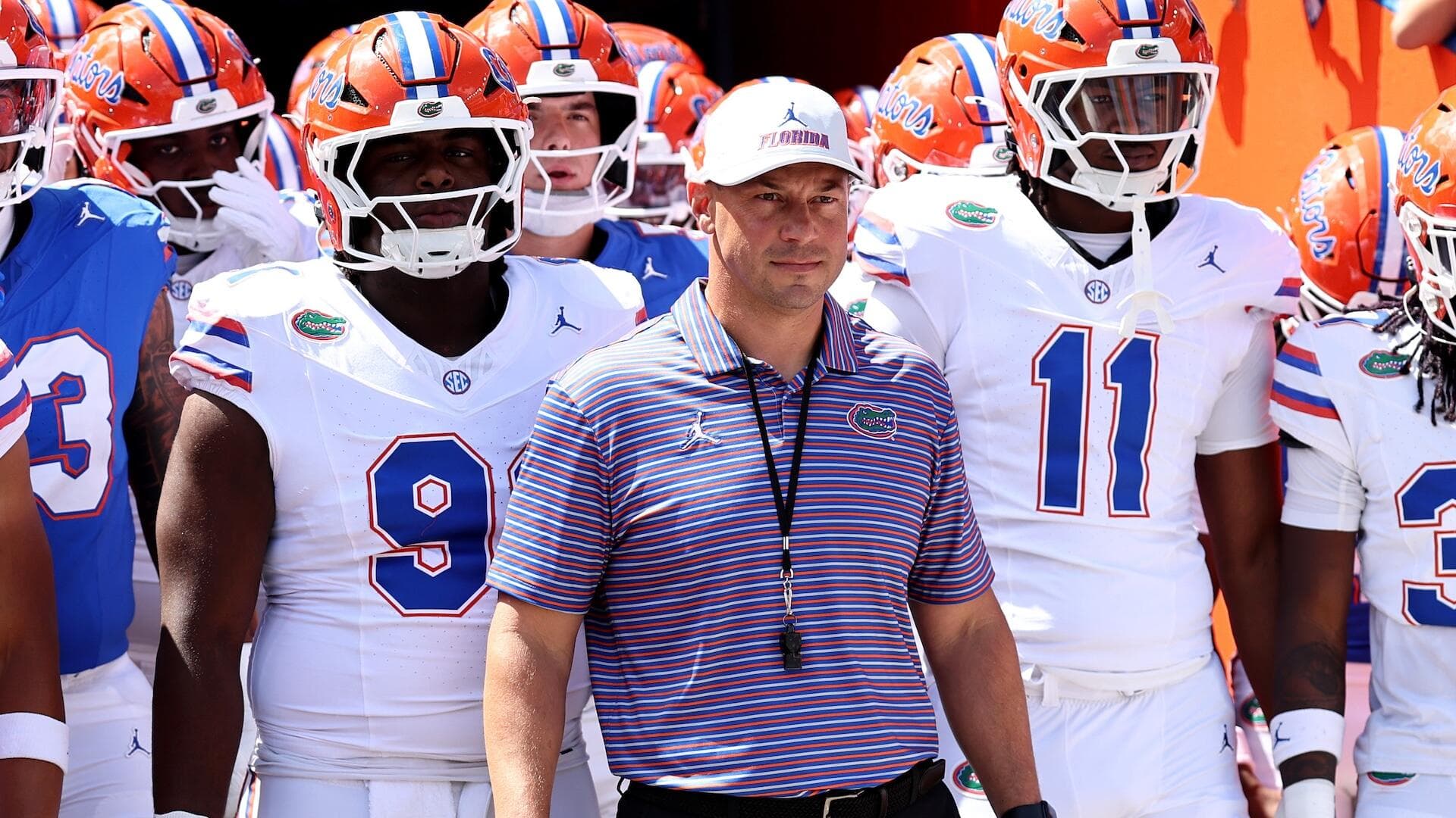 
                        Jon Sumrall's 'good' mindset fuels Florida rebuild amid Gators' recruiting surge, QB battle
                    