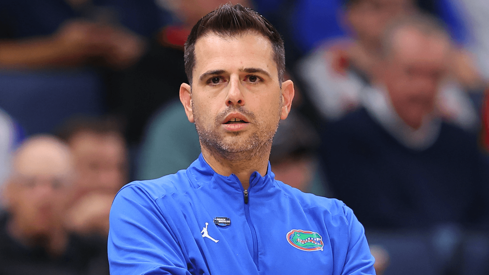
                        Florida's Todd Golden blasts LSU's Will Wade for recruiting pro players: 'Not what college athletics is about'
                    