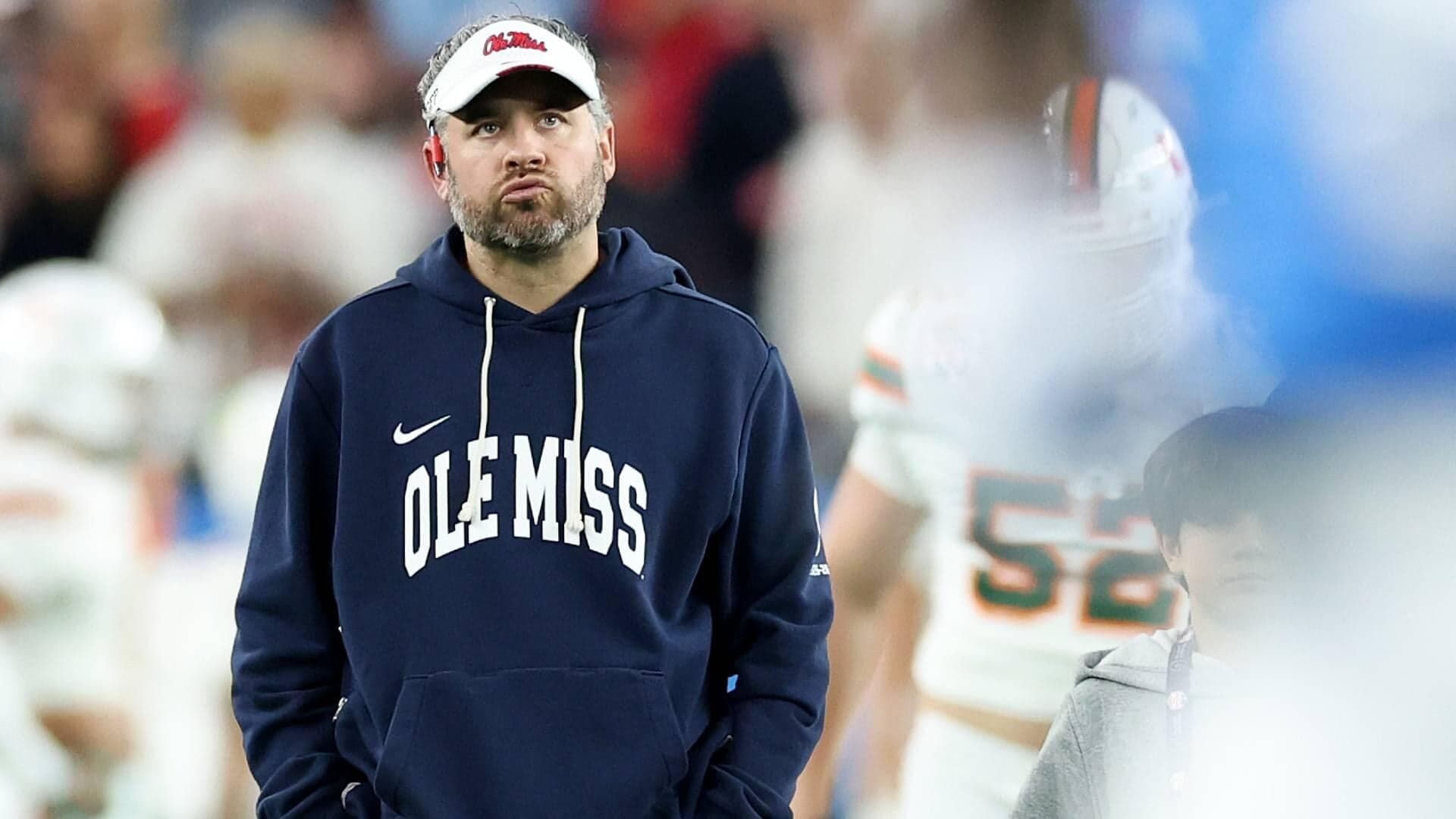 
                        Lane Kiffin, an NCAA investigation and basketweaving: Ole Miss' Pete Golding unfazed by what he can't control
                    