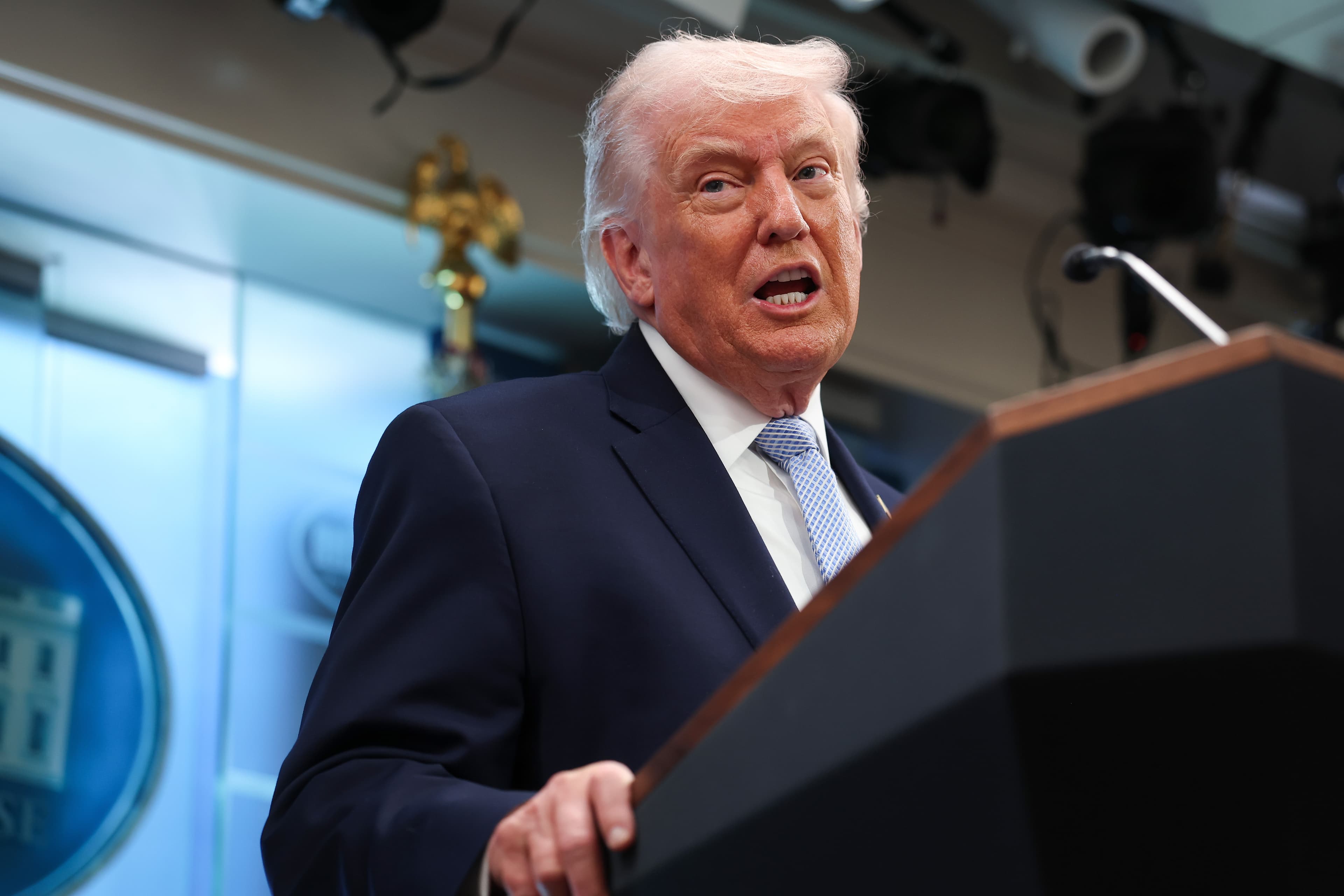 Trump Says Journalist at an Unnamed News Outlet ‘Will Go to Jail’ Unless They Reveal Source of Details on U.S. Fighter Pilot in Iran