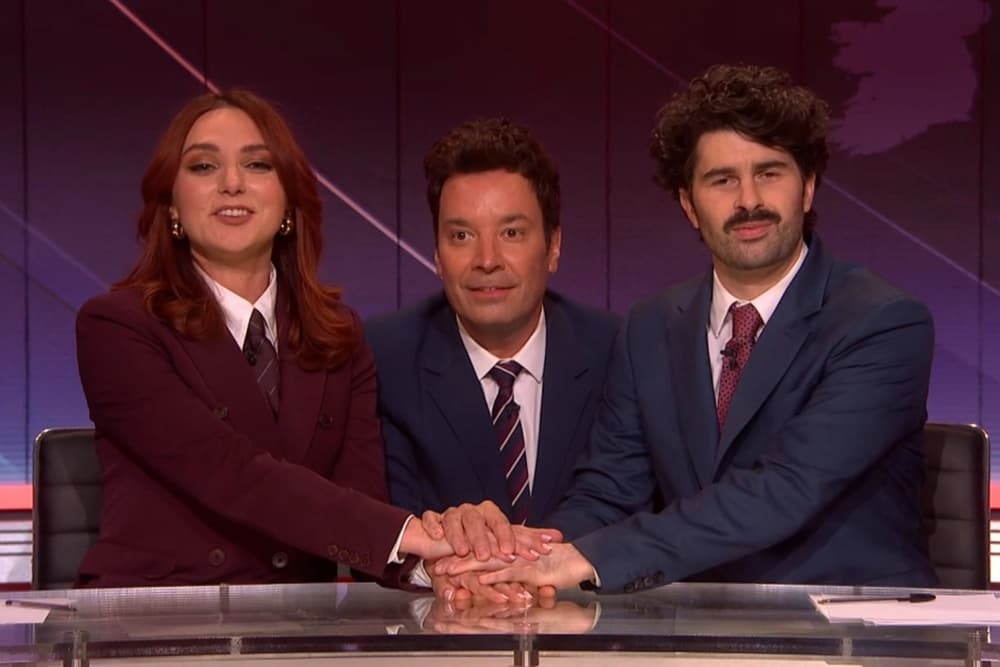‘SNL U.K.’ Weekend Update Enlists Jimmy Fallon to Roast Jeffrey Epstein, Benson Boone, Lily Allen and More: ‘We’re Just Two Hosts, Sat Next to a More Famous Host, Asking Him to Boost Our Ratings’