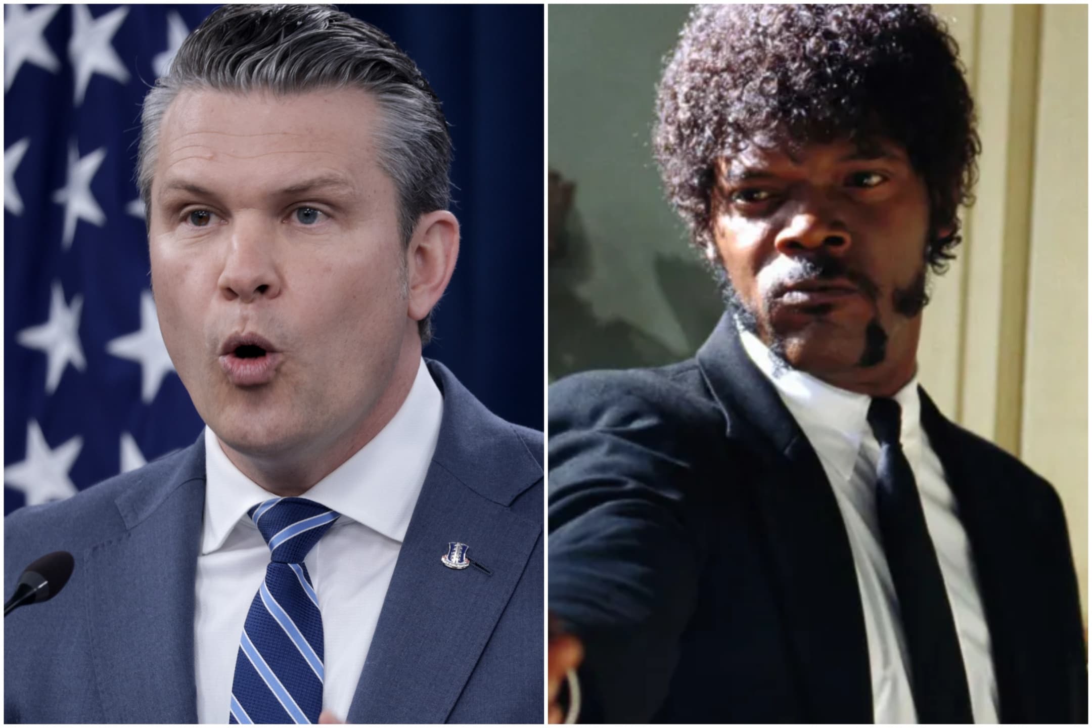 Pete Hegseth Quotes ‘Pulp Fiction’ Fake Bible Verse at Pentagon Prayer Service
