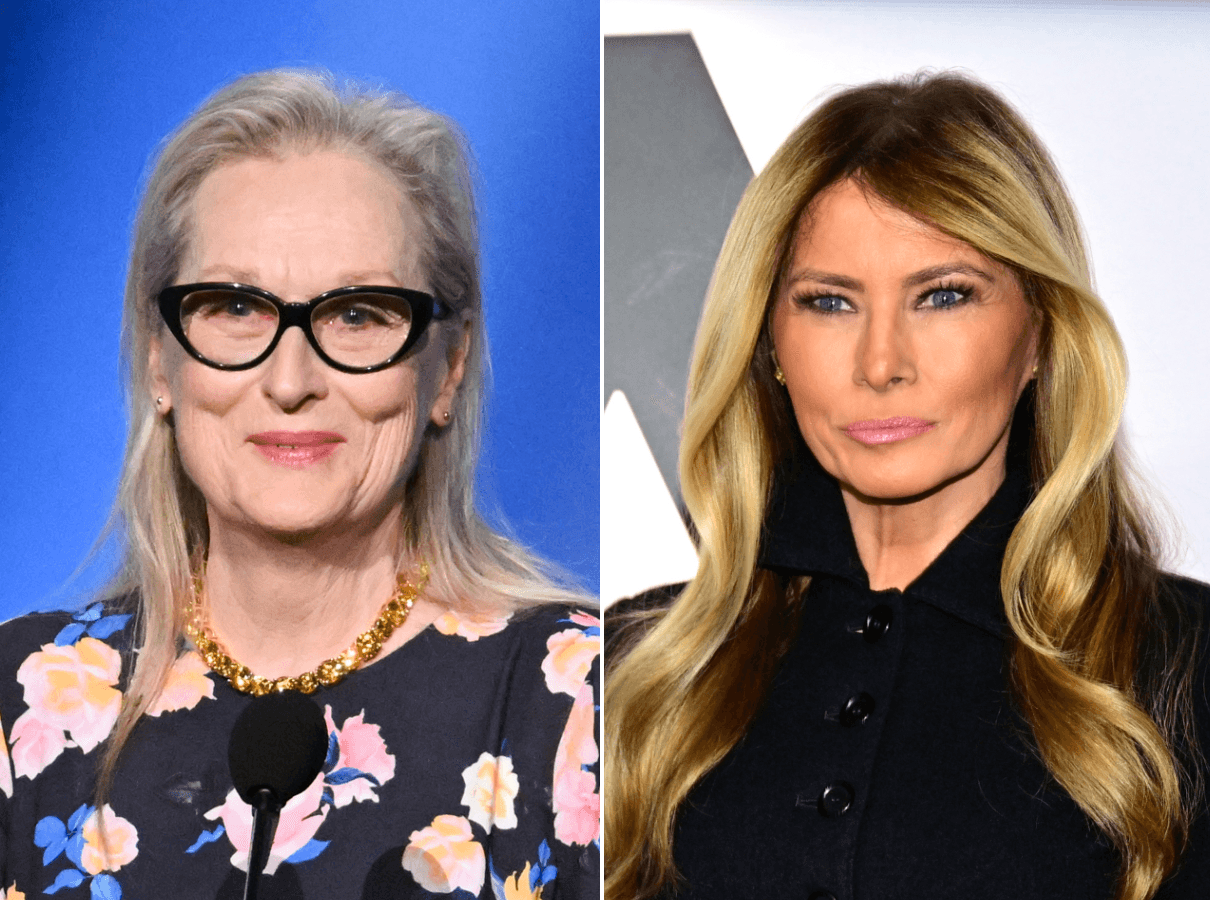 Meryl Streep Calls Out Melania Trump Fashion and the ‘Destabilizing’ of Women in Power: ‘They Have to Bare Arms on TV While Men Are Covered in a Suit’