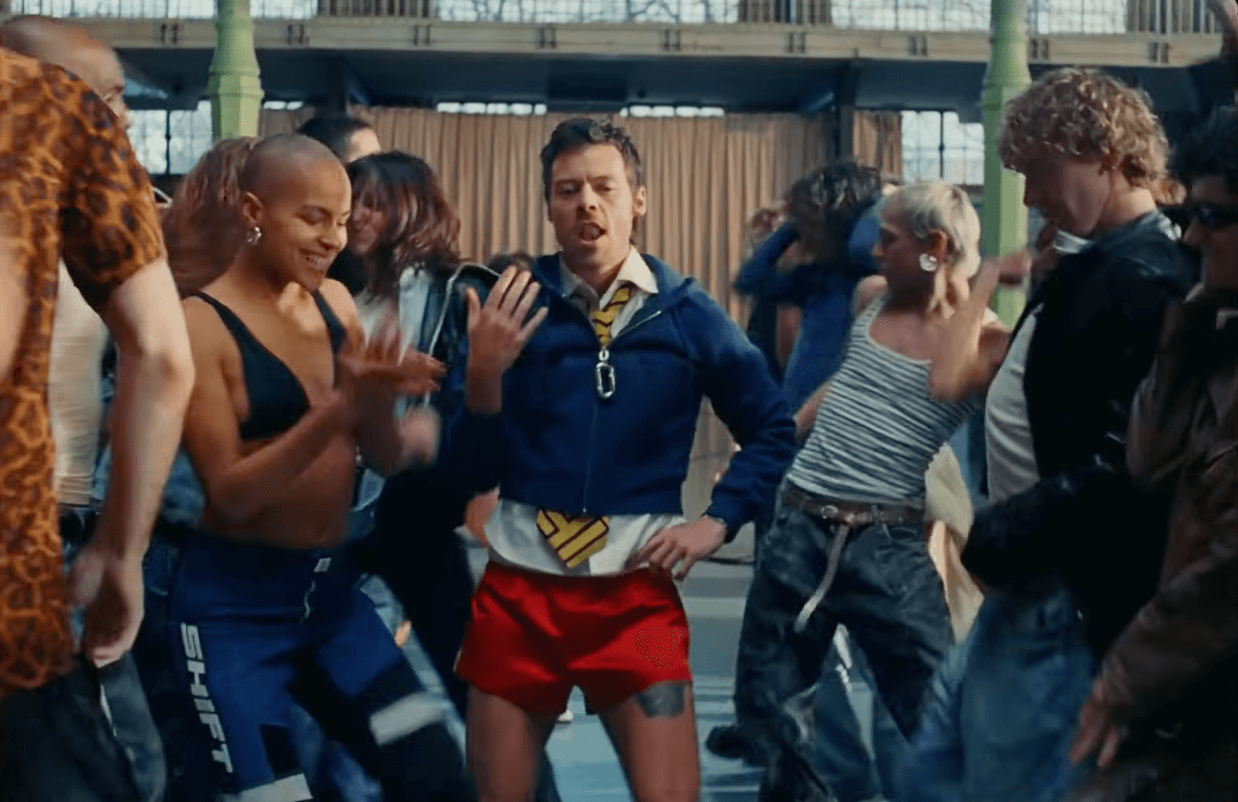 Harry Styles Discos Down in His Gym Shorts and Tennies in ‘Dance No More’ Video