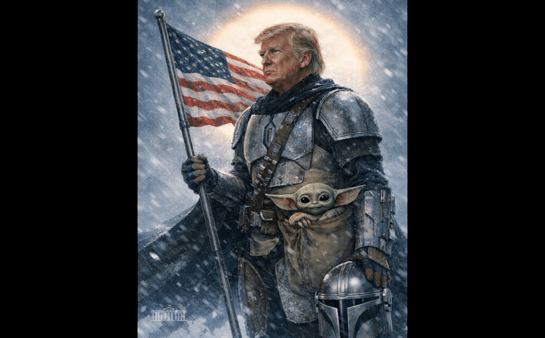 White House Posts Image of Trump as the Mandalorian to Celebrate Star Wars Day