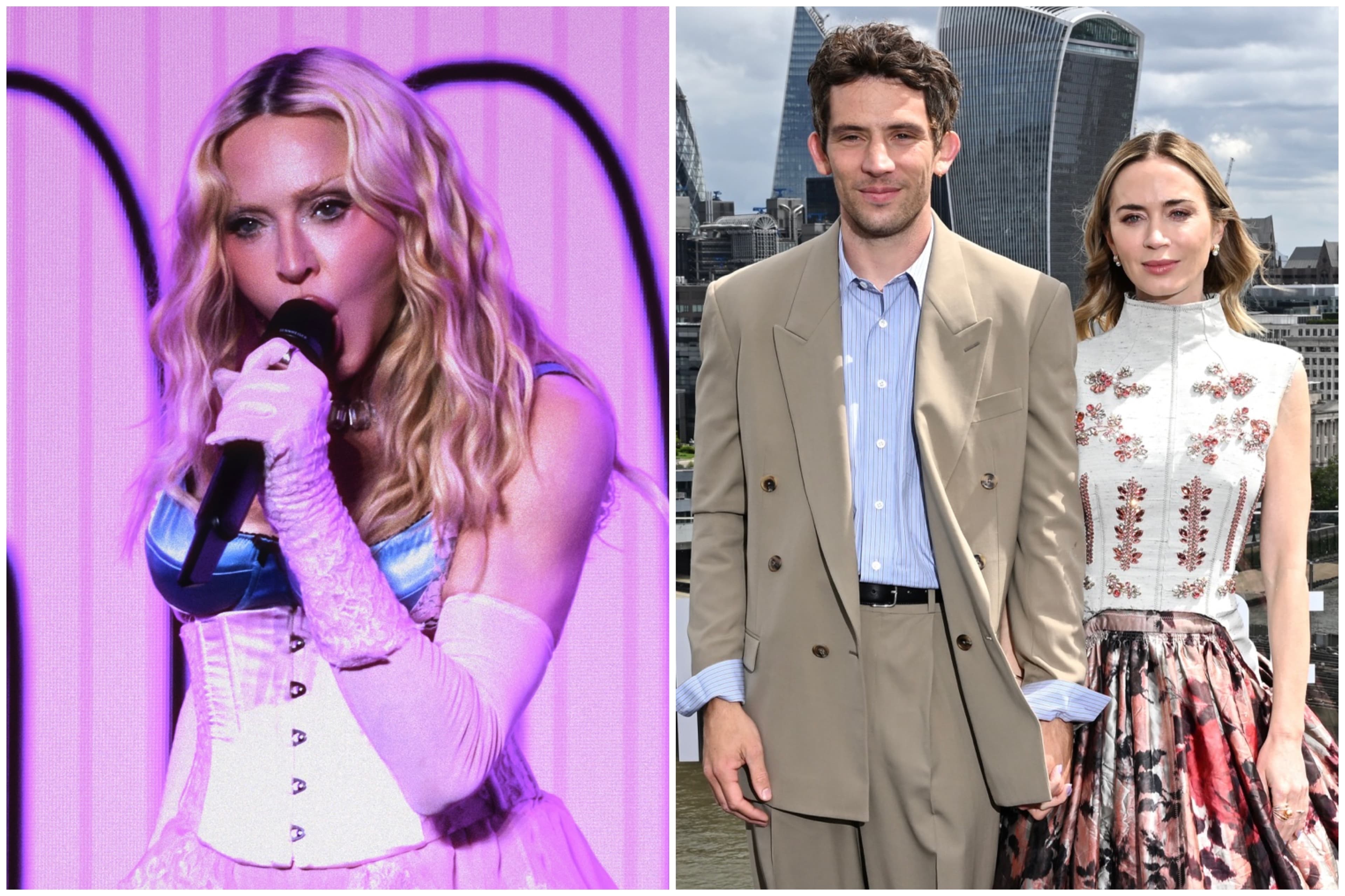 Madonna Performs in Times Square, Emily Blunt and Josh O’Connor Promote ‘Disclosure Day’ in London and More Celeb Red Carpet Photos: June 2026