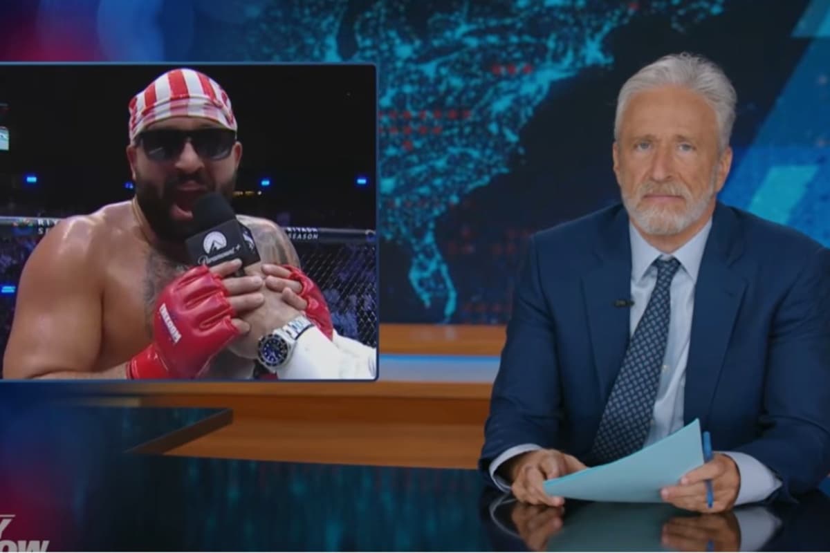 Jon Stewart Slams Fighter Josh Hokit as a ‘F—ing A–hole’ For Saying ‘Michelle Obama Is a Man’ at UFC Freedom 250