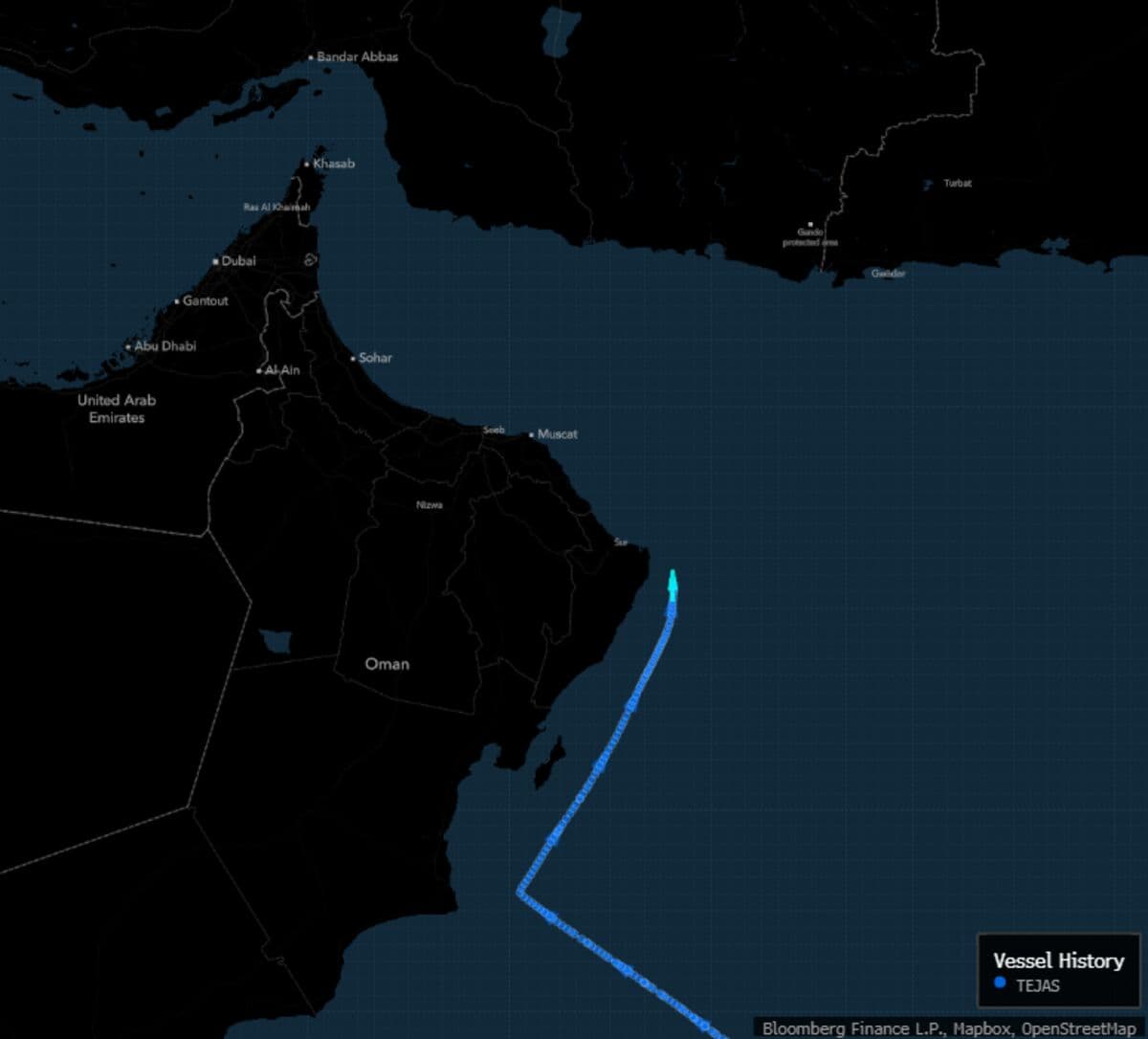 Empty Sanctioned Iran Tanker Moves Toward Gulf, Testing Blockade