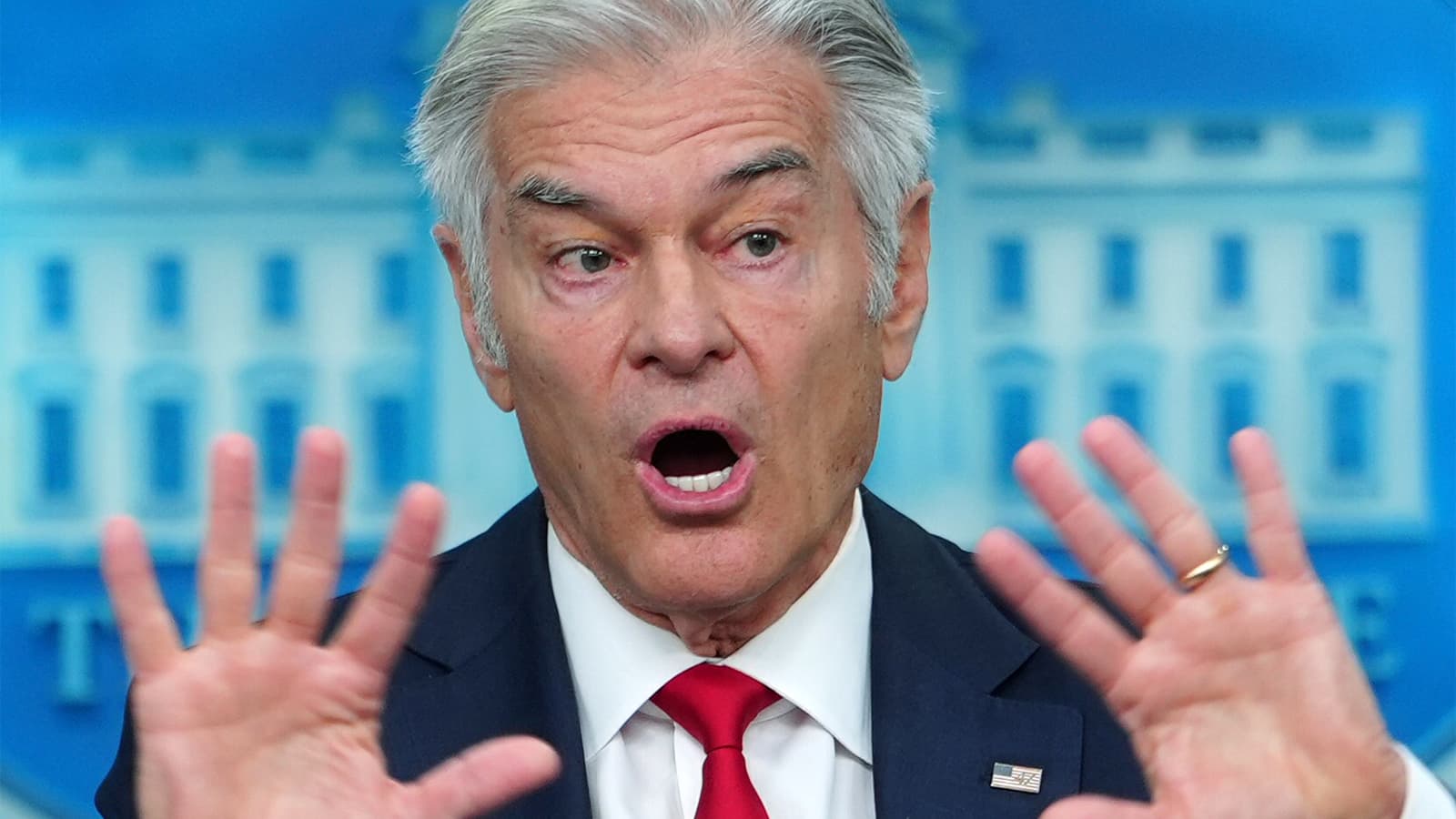 'Out of My Lane': Dr. Oz Ducks Questions During Turn in White House Briefing Room