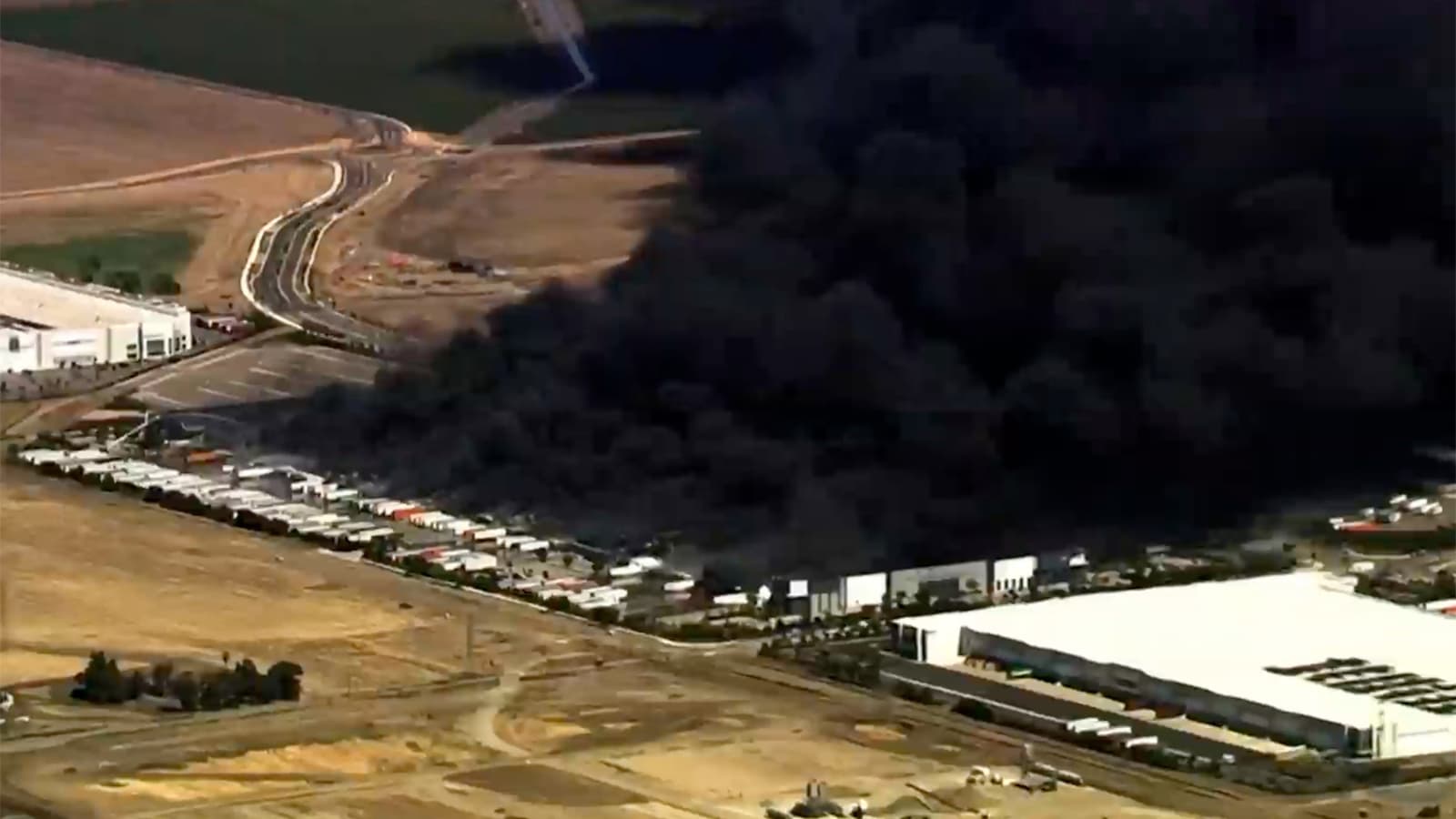 Massive Medical Equipment Warehouse Burns Down