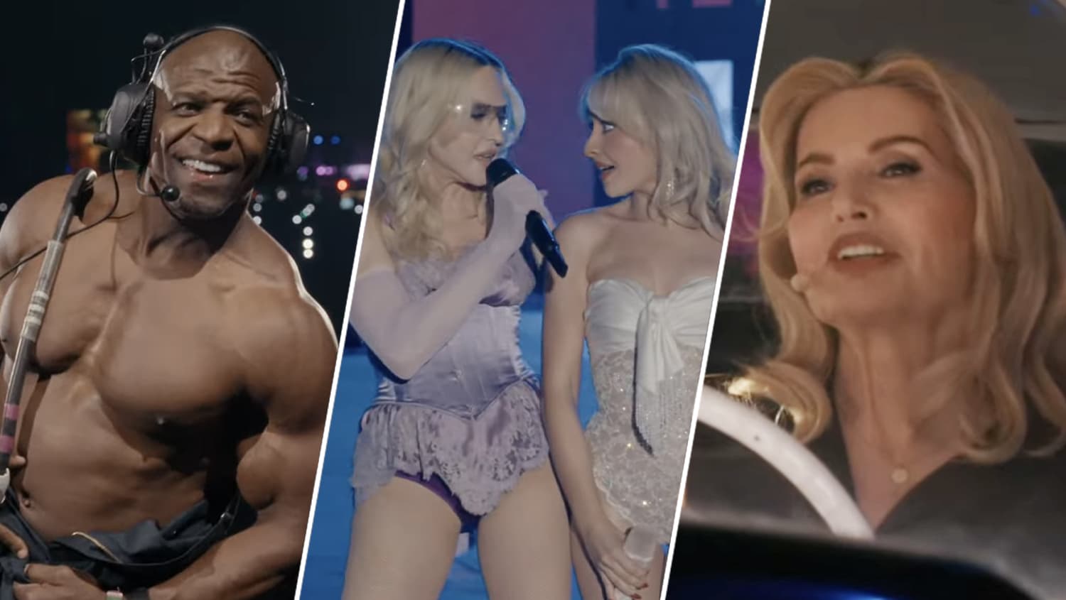 Madonna Joins Sabrina Carpenter For Coachella Weekend 2 Set, Featuring Geena Davis & Shirtless Terry Crews