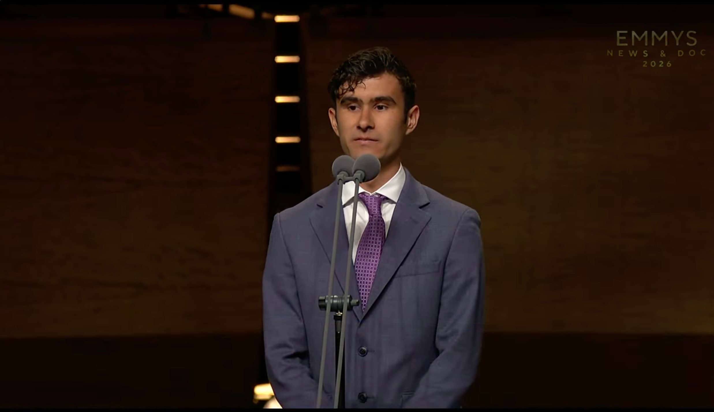 Student Journalist Speaks Out On CBS News’ Direction As He Receives Network-Funded Mike Wallace Scholarship At News Emmys