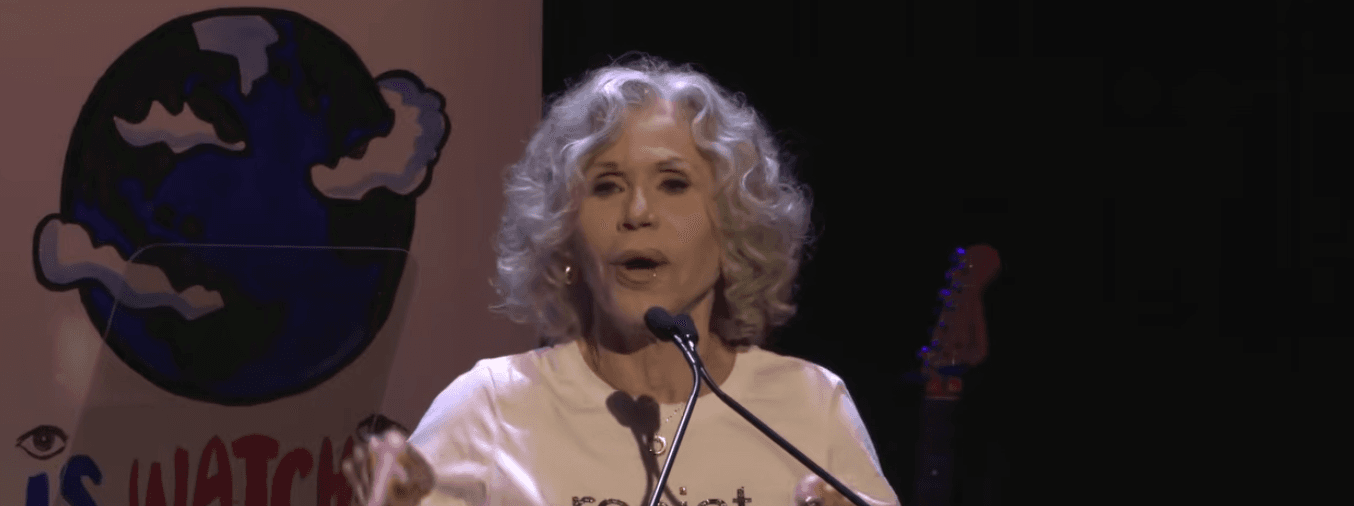 Jane Fonda Attacks Paramount-WBD Merger At Protest Event – “I Have A Personal Stake In CNN, I Don’t Want To See It Go That Way”