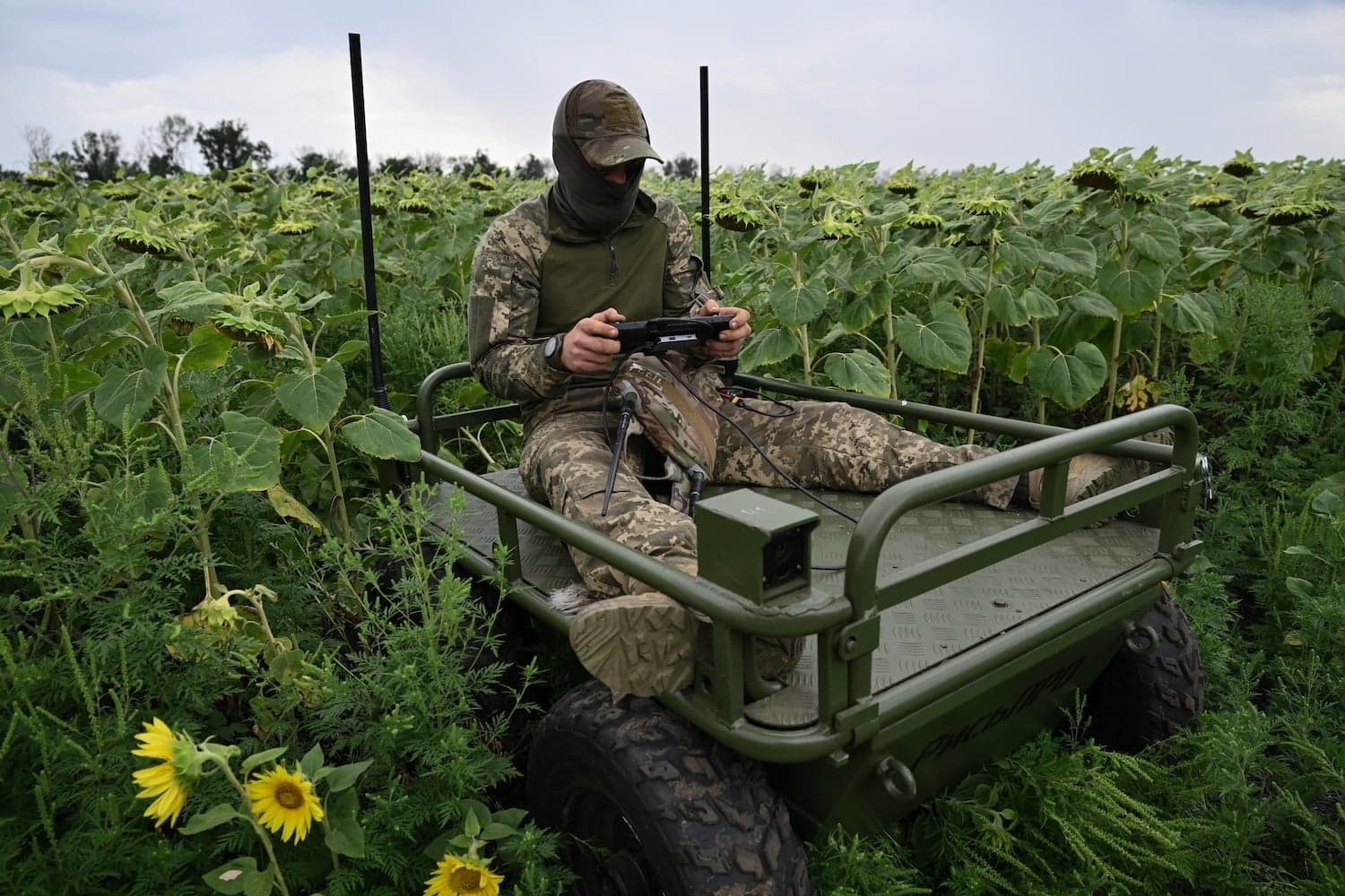 Pressed by Russian Drones, Ukraine Turns to Ground Robots
