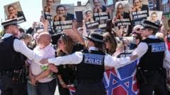 Watch: Protesters jeer as Starmer visits first responders in Golders Green