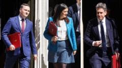 Watch: Reporters shout questions at ministers leaving No 10