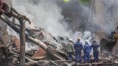 Large-scale Russian attack on Ukraine leaves four dead and dozens injured