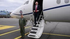 RAF jet carrying defence secretary has signal jammed near Russian border
