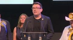 Burnham says 'this is a final chance to change' in his victory speech