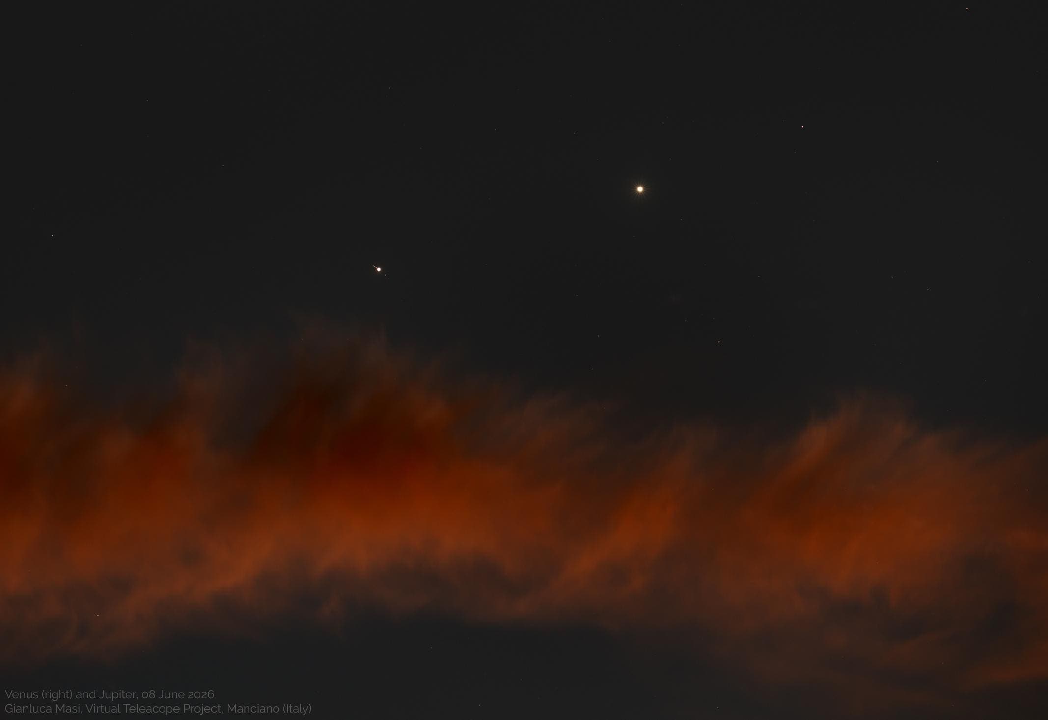 In Photos: See Venus And Jupiter’s Brilliant ‘Kiss’ In The Night Sky