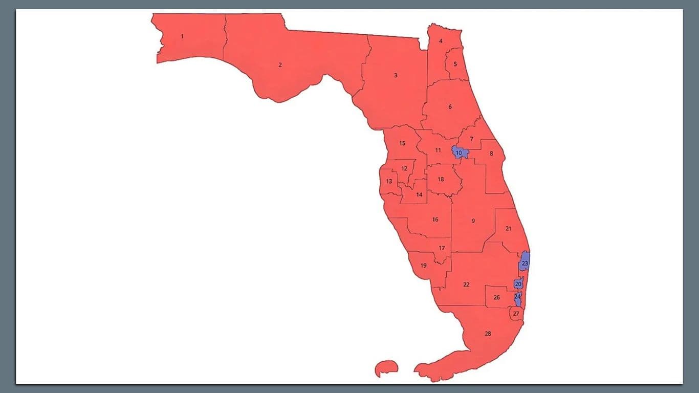 DeSantis unveils gerrymandered Florida map as redistricting war rages