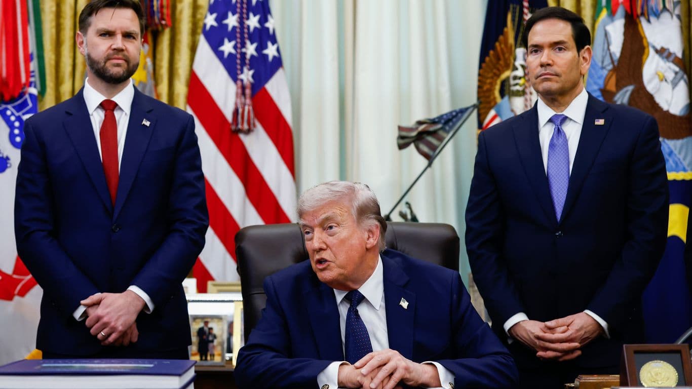 Exclusive: Trump says he's "50/50" on Iran deal or bombs, will meet envoys to decide