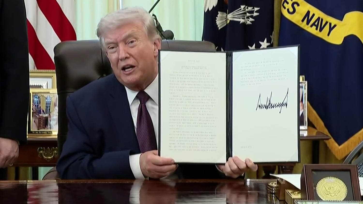 Trump addresses birthright citizenship, mail-in ballots during executive order signing